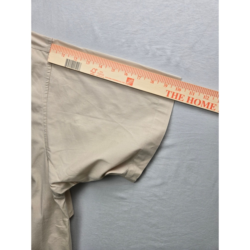 Columbia Sportswear Company Mens Fishing Shirt‎ XLBeige Short Sleeve Vented PFG - Picture 7 of 7